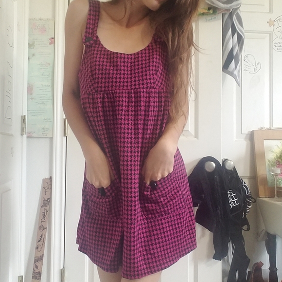 Pink Houndstooth Dress - Picture 2 of 10
